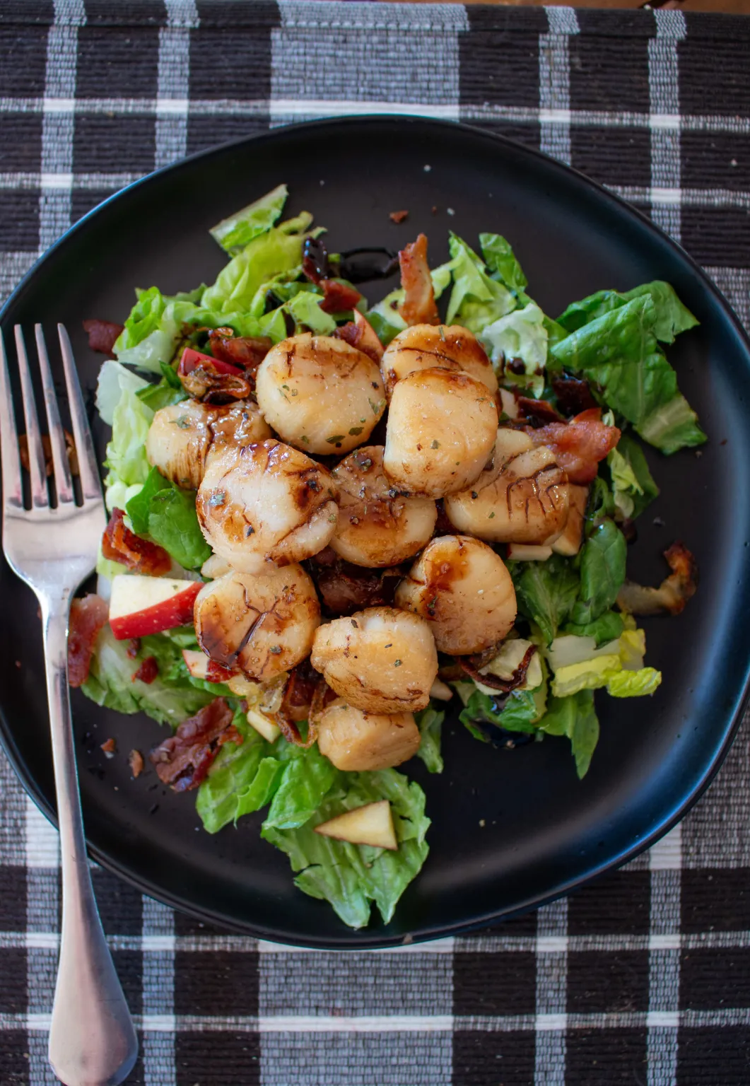 Apple Cider Glazed Scallops