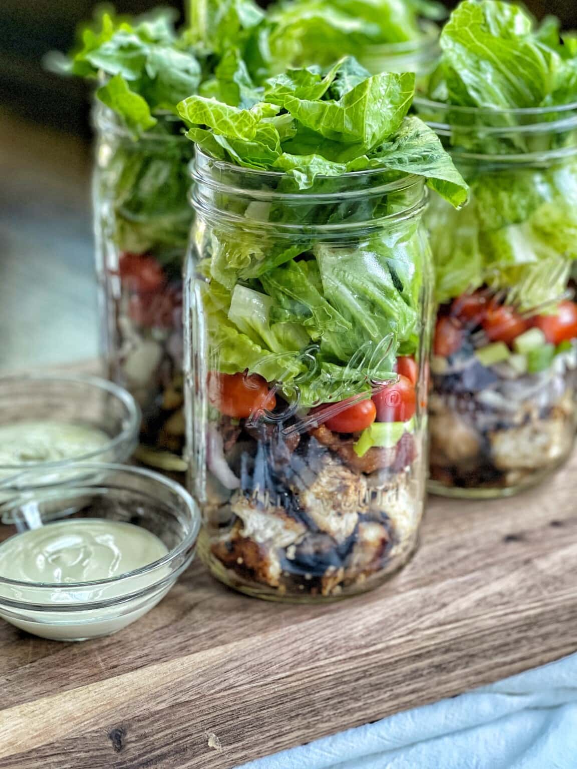 BBQ Chicken Salad Jar