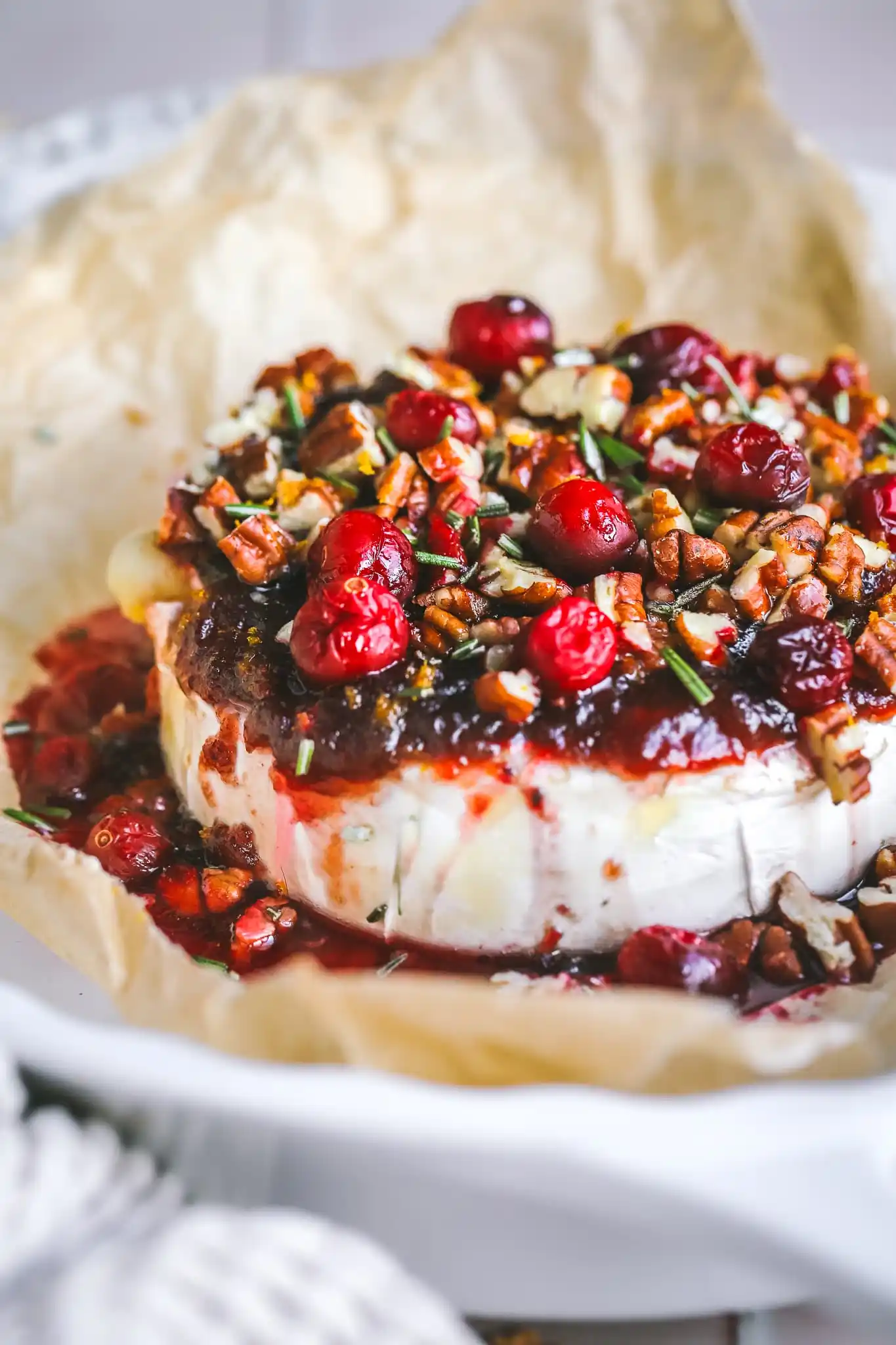 Baked Brie with Cranberries