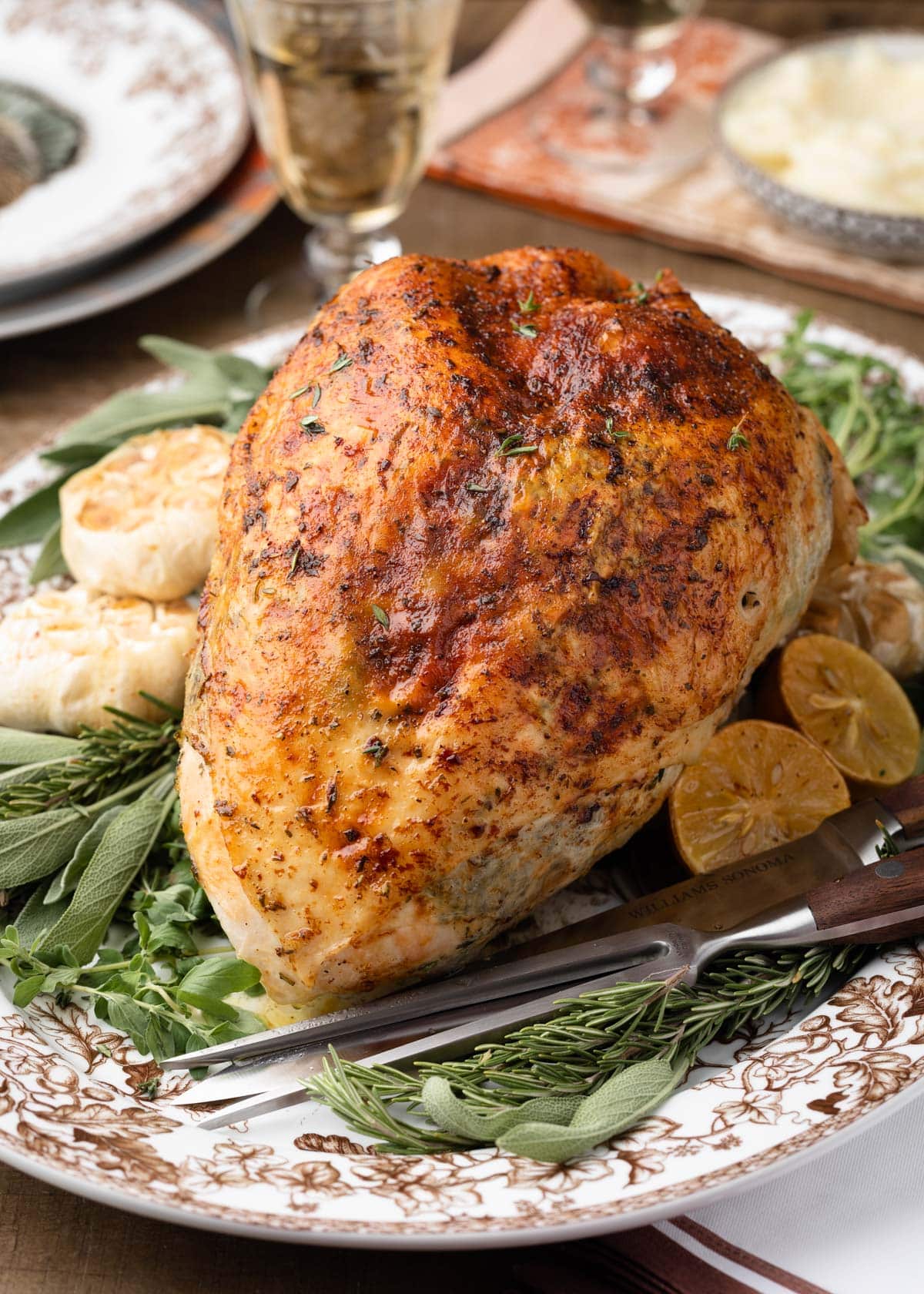 Brown Butter and Garlic Roast Turkey