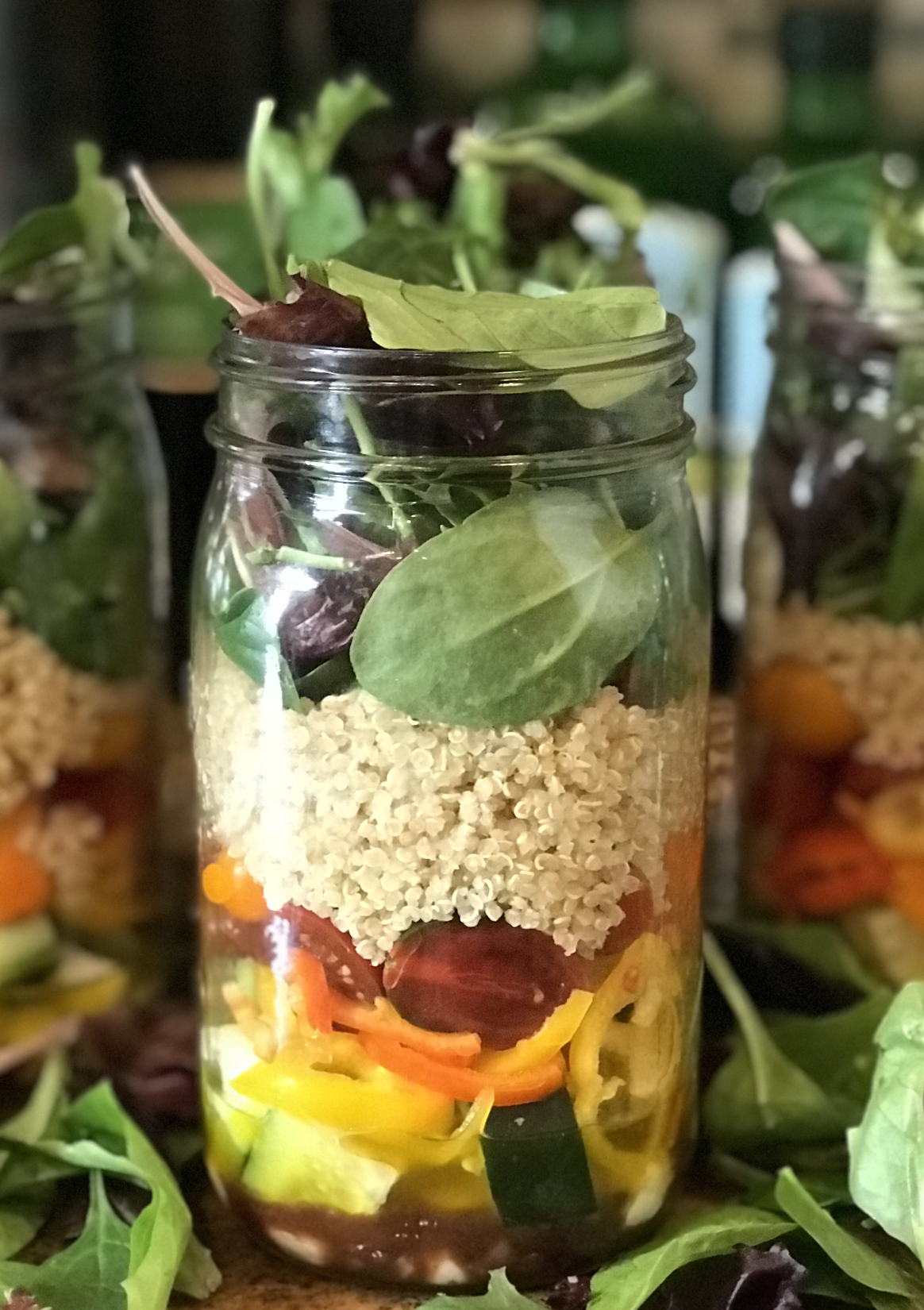 Caprese Quinoa Jar