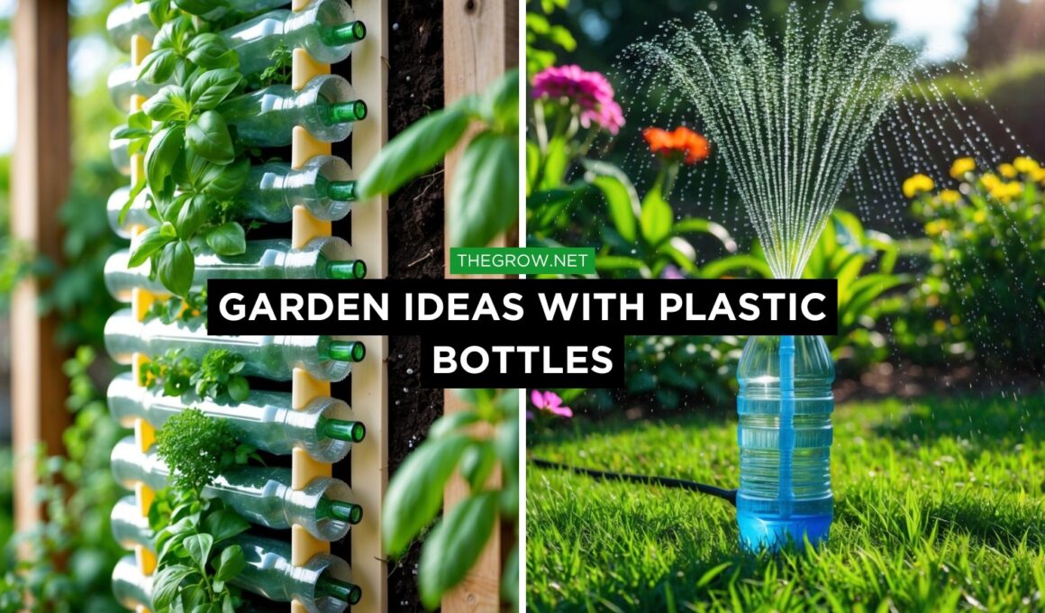 Garden Ideas With Plastic Bottles