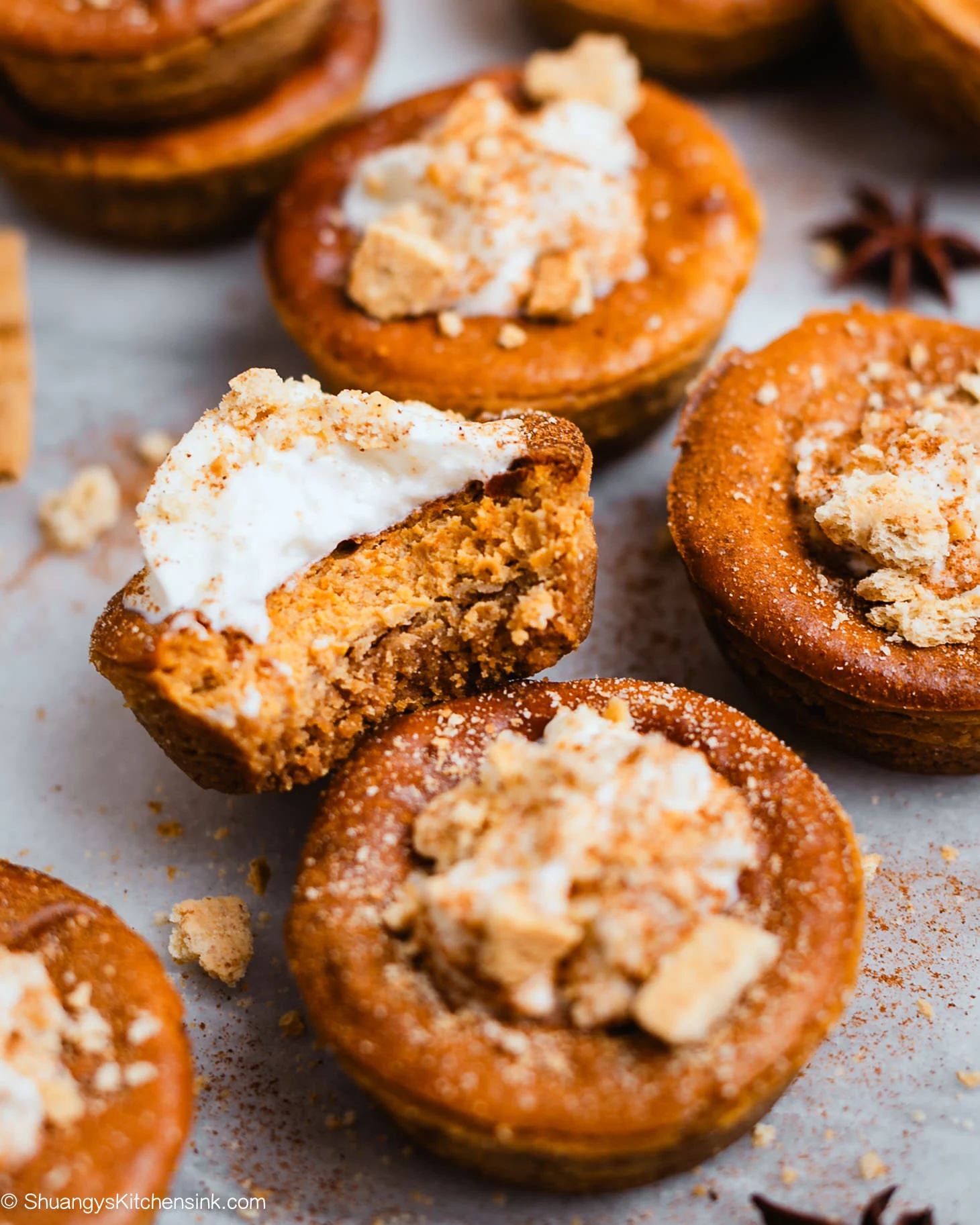 Greek Yogurt Pumpkin Cheesecake Bites