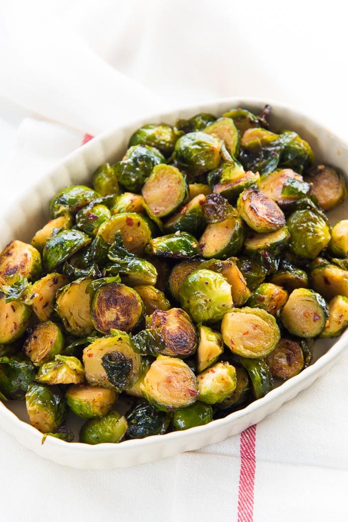 Maple Glazed Brussels Sprouts
