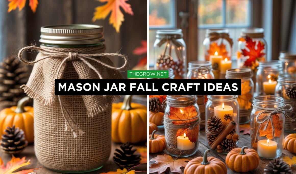 Mason Jar Fall Craft Ideas