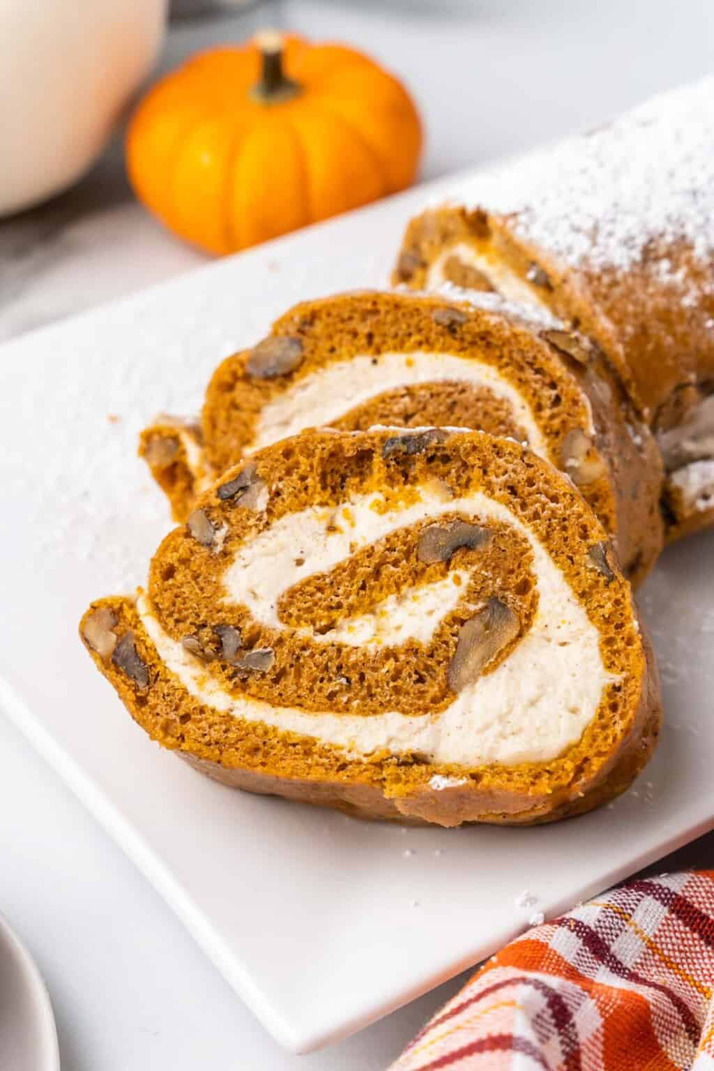 Pumpkin Roll Cake