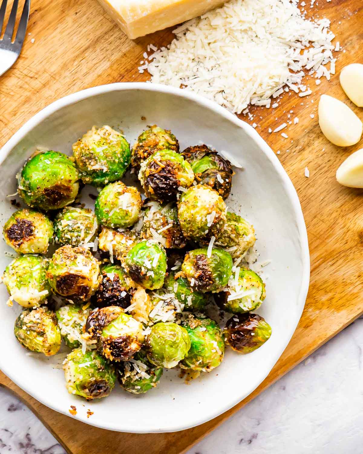 Roasted Brussels Sprouts with Garlic
