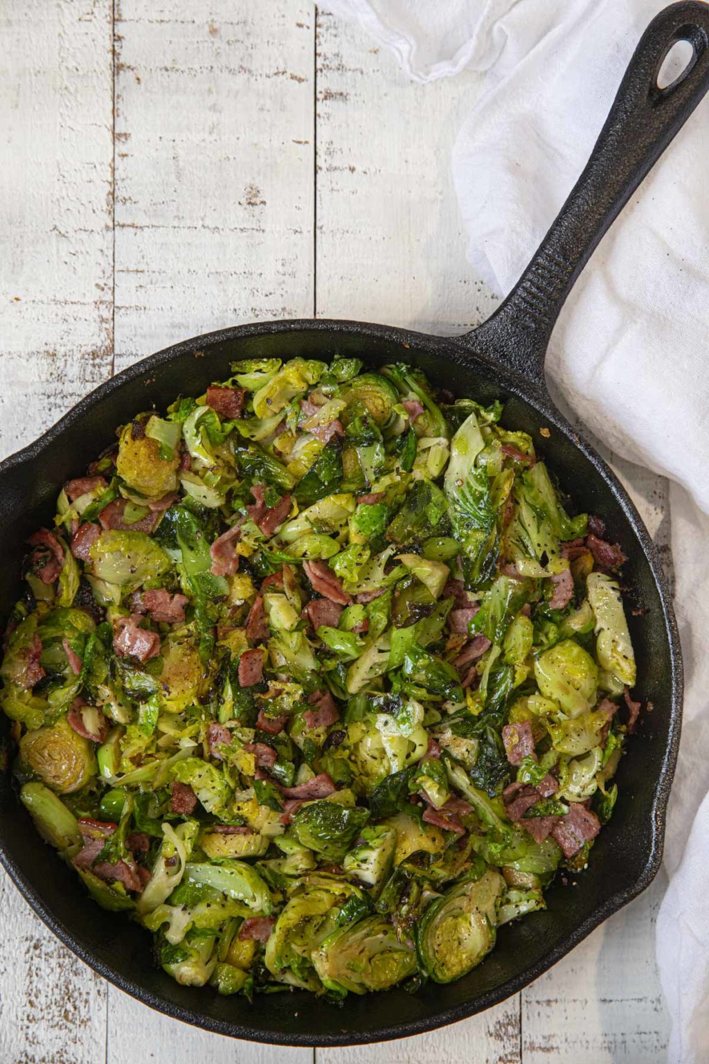 Roasted Brussels Sprouts with Turkey Bacon