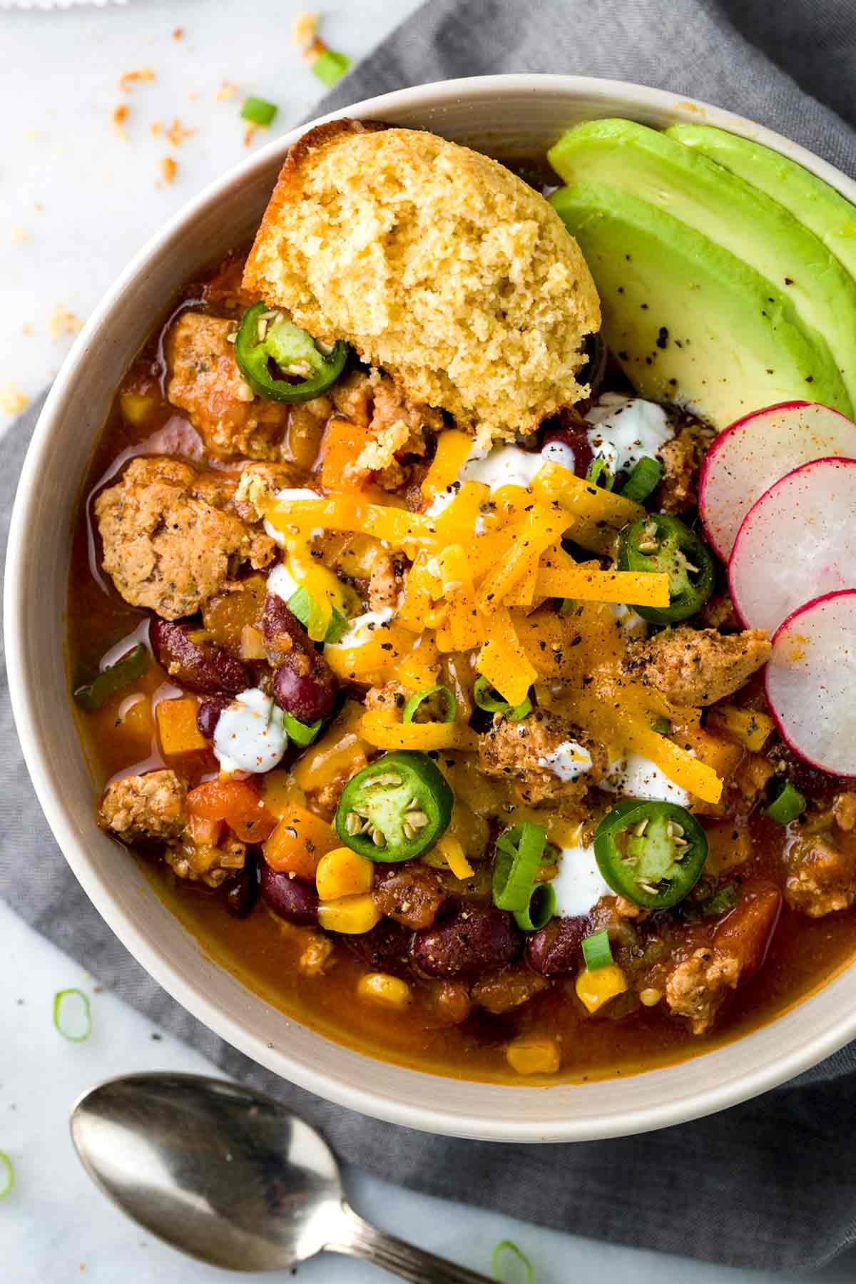 Roasted Turkey Chili