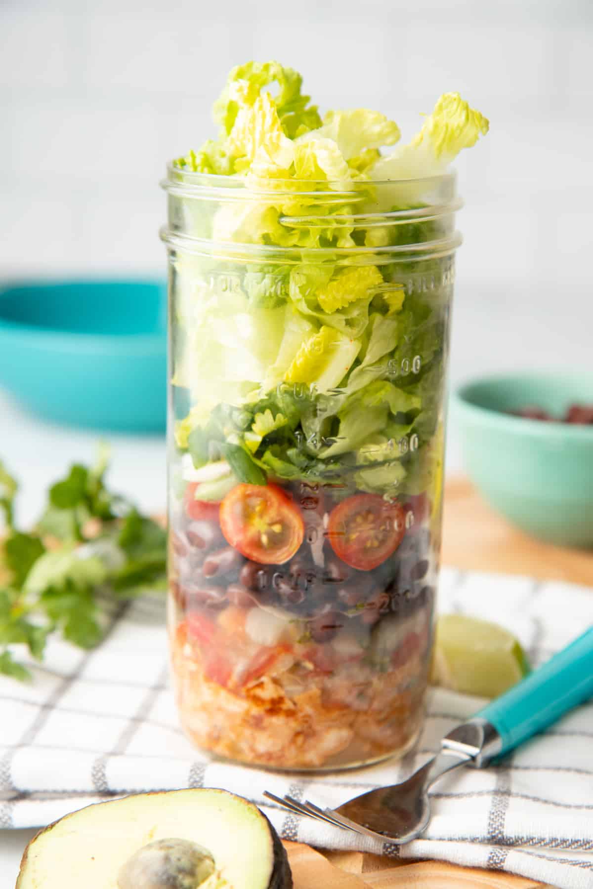 Taco Mason Jar Lunch