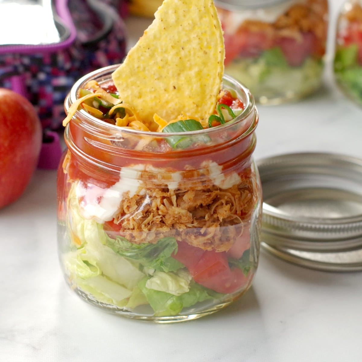 Taco Salad Mason Jar