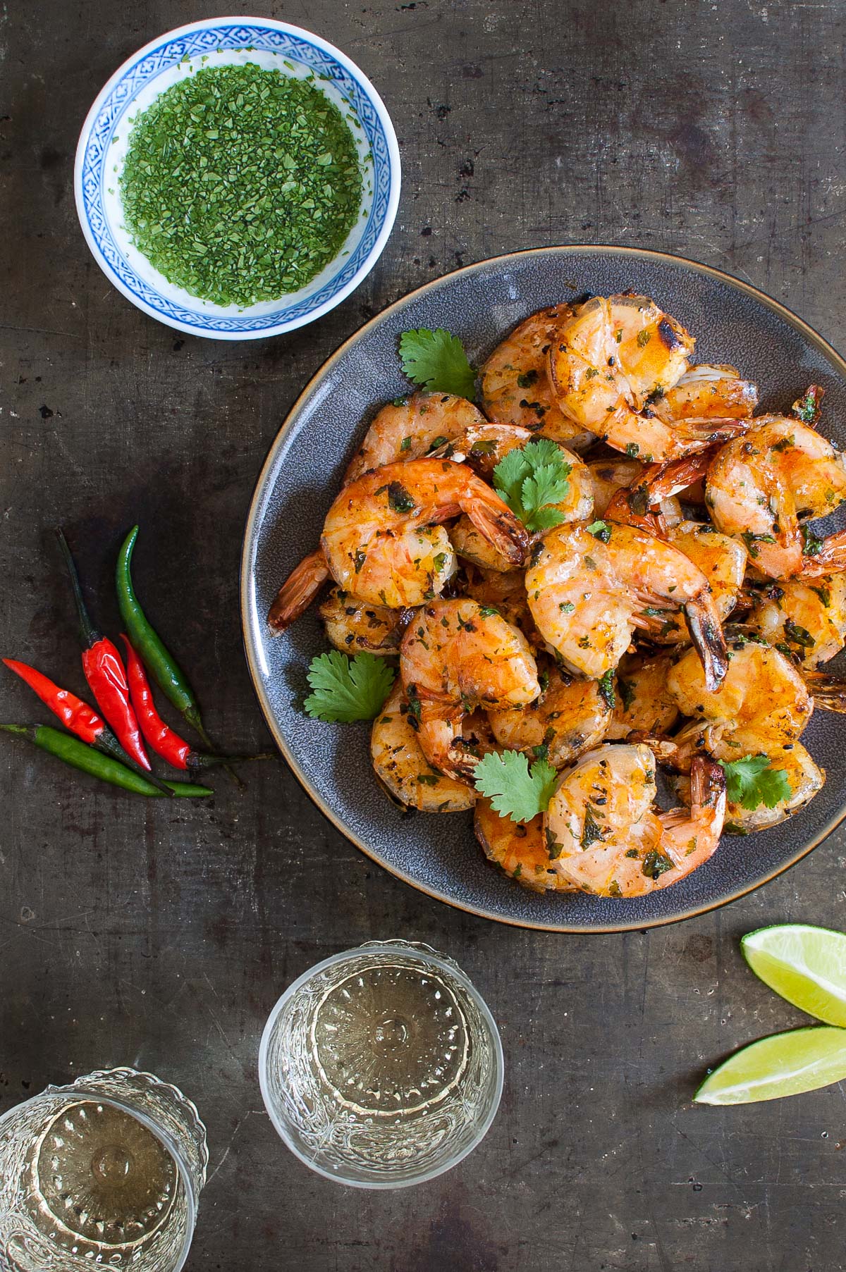 Thai Grilled Prawns with Chili Sauce