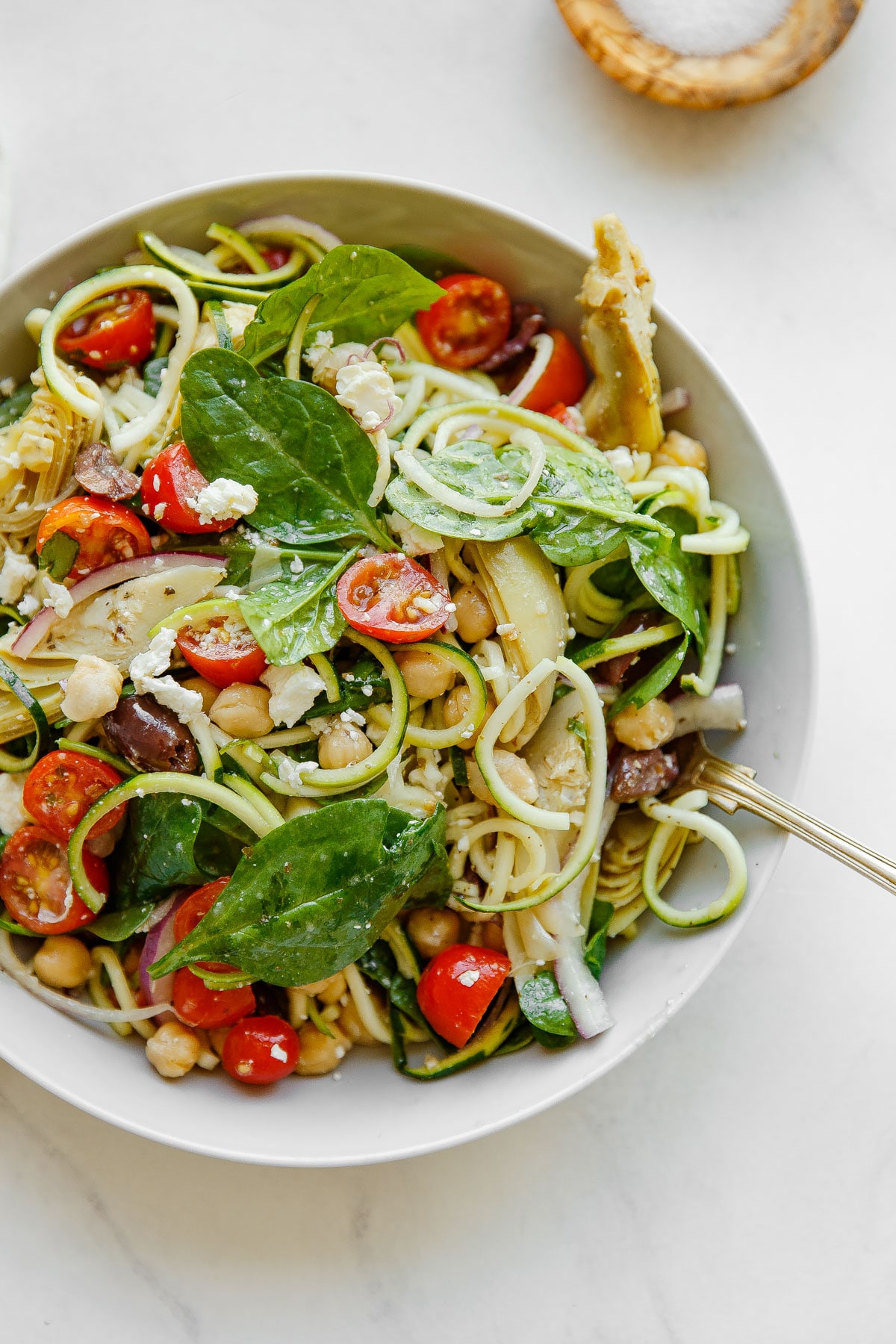 Zucchini Noodle Salad with Turkey