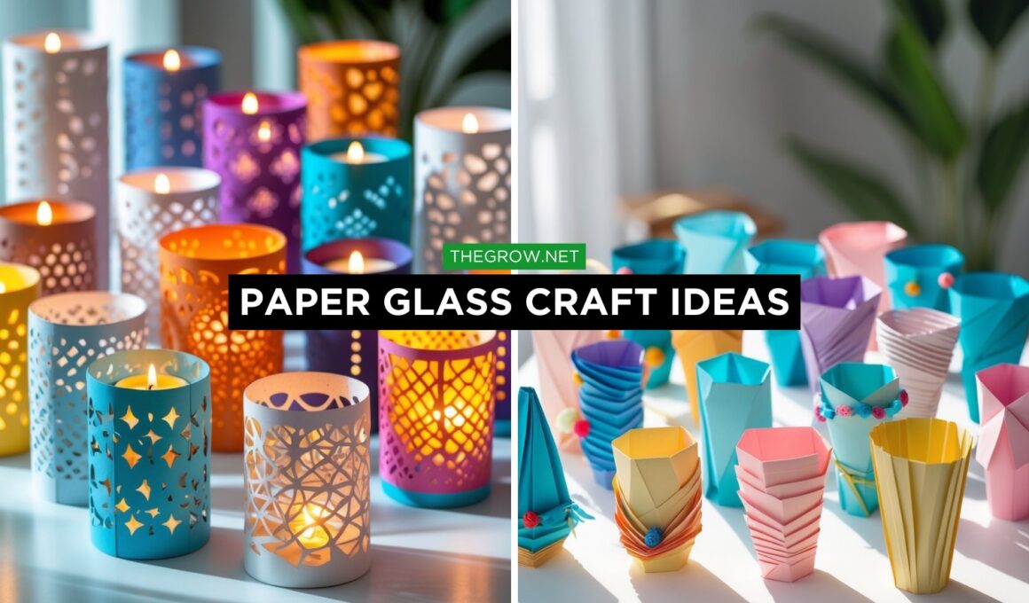 15 Amazing Paper Glass Craft Ideas for Creative Home Decor and Gifts