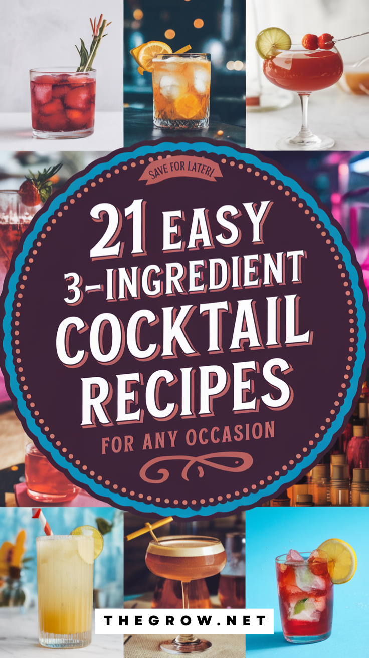 3-Ingredient Cocktail Recipes