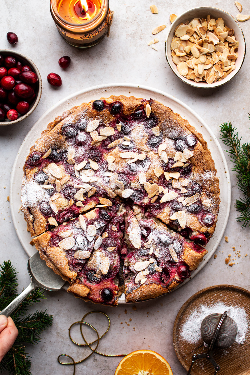 Almond Cranberry Tart