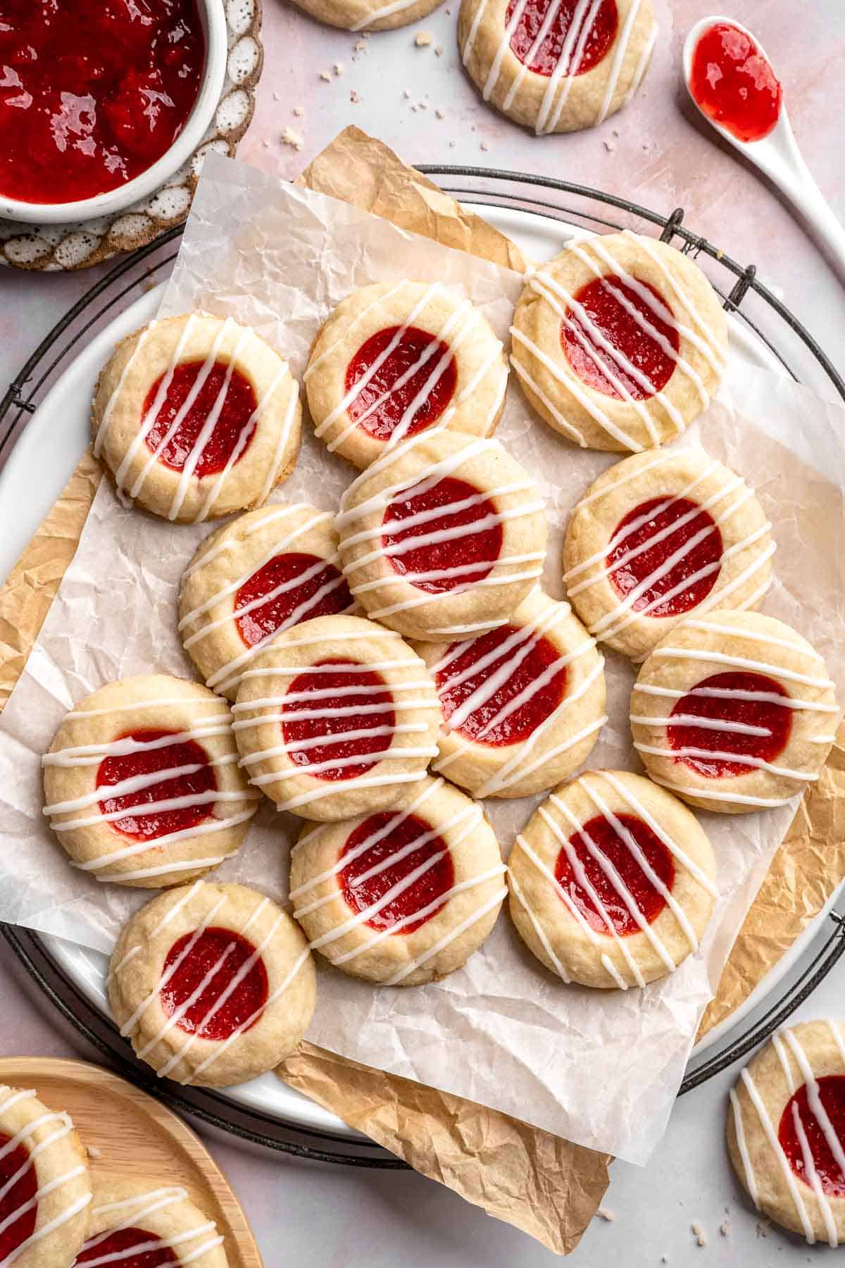 Almond Thumbprint Cookies with Jam