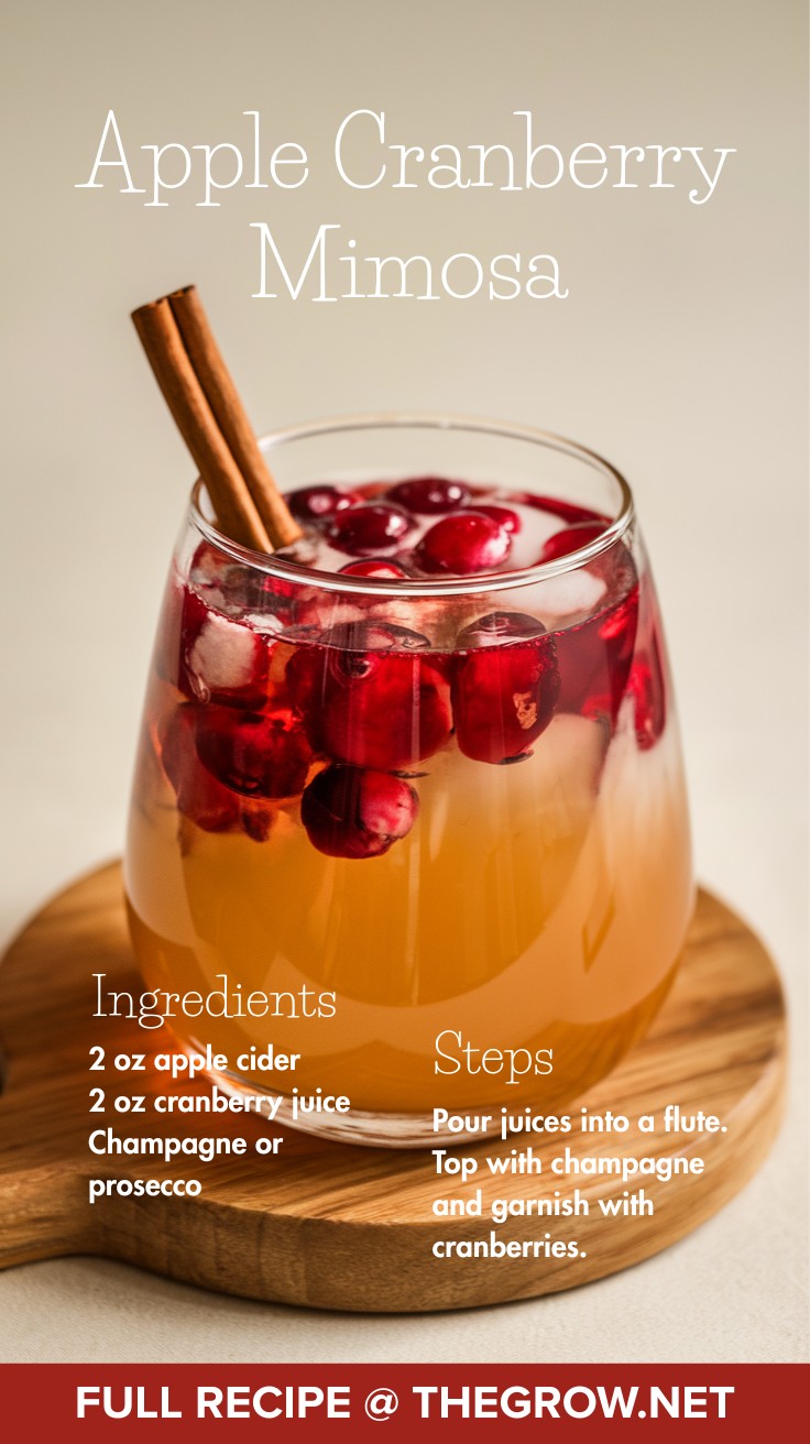 Apple Cranberry Mimosa
