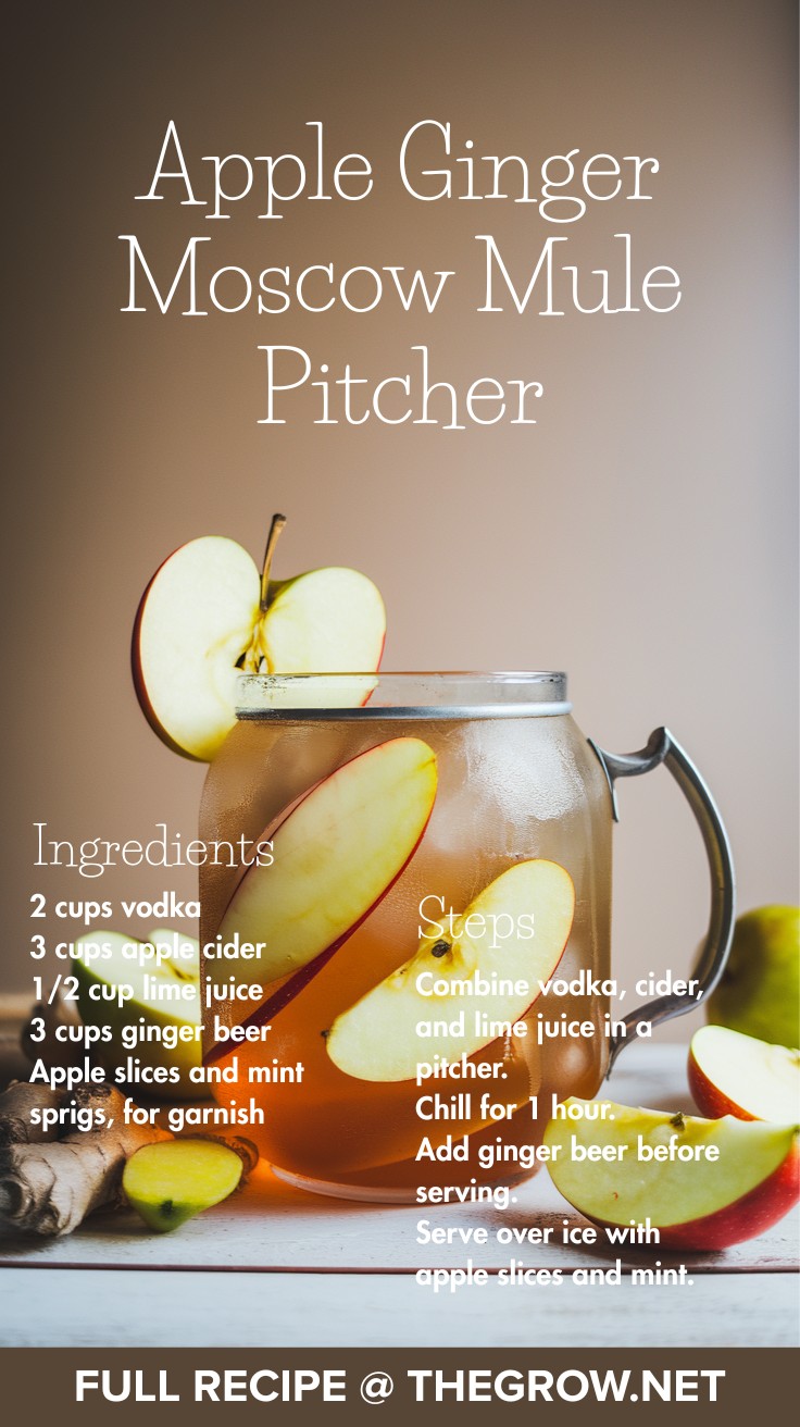 Apple Ginger Moscow Mule Pitcher