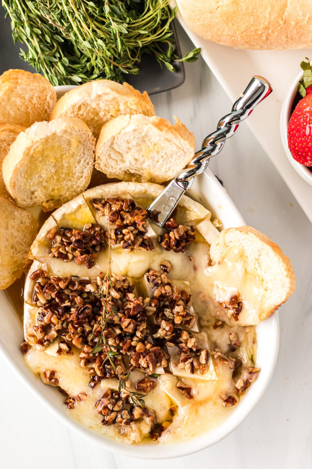 Baked Brie with Honey and Pecans