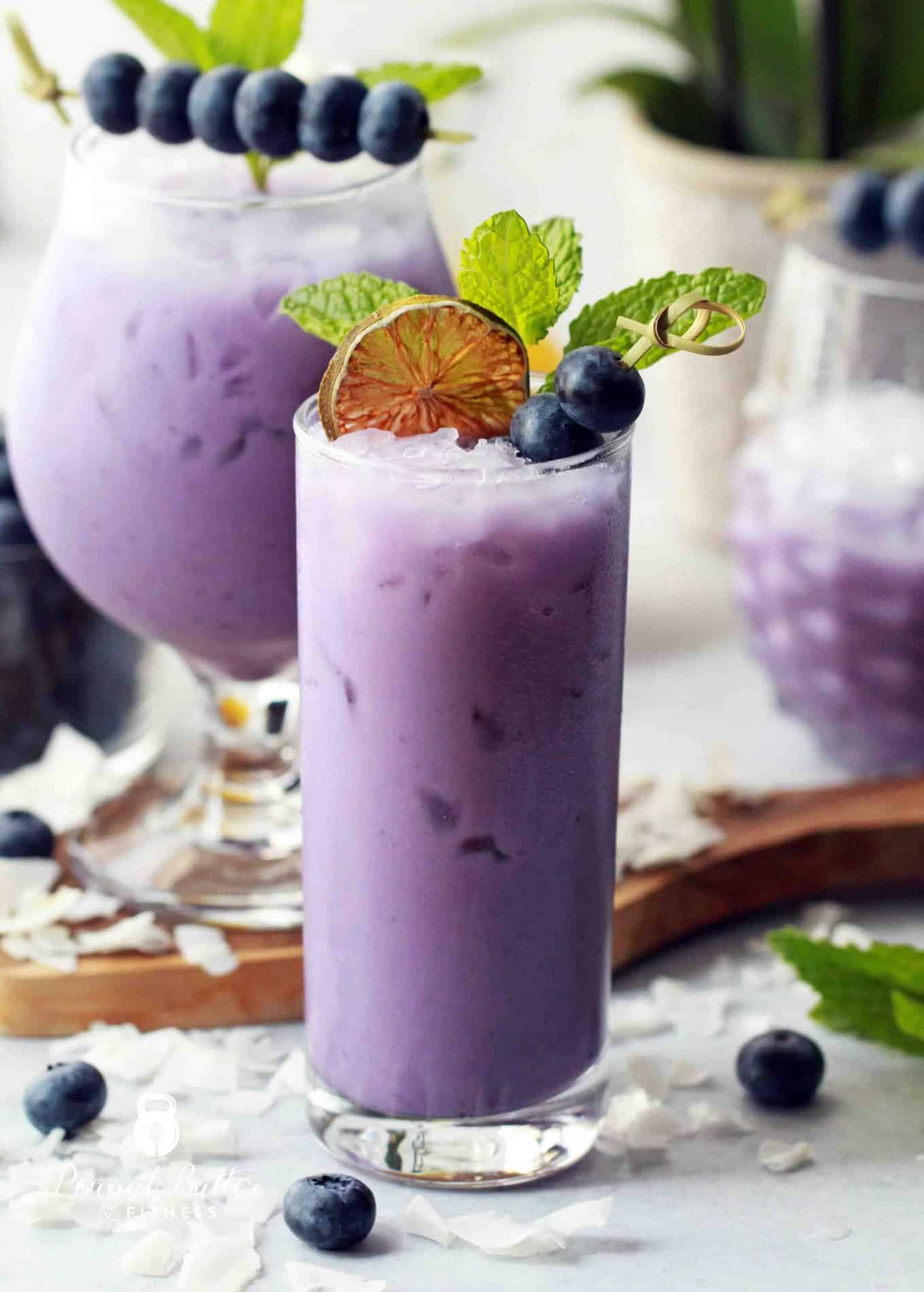 Blueberry Coconut Rum Cooler