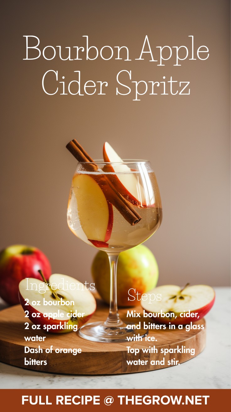 Bourbon Apple Cider Spritz