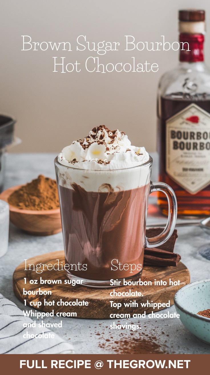 15. Brown Sugar Bourbon Hot Chocolate