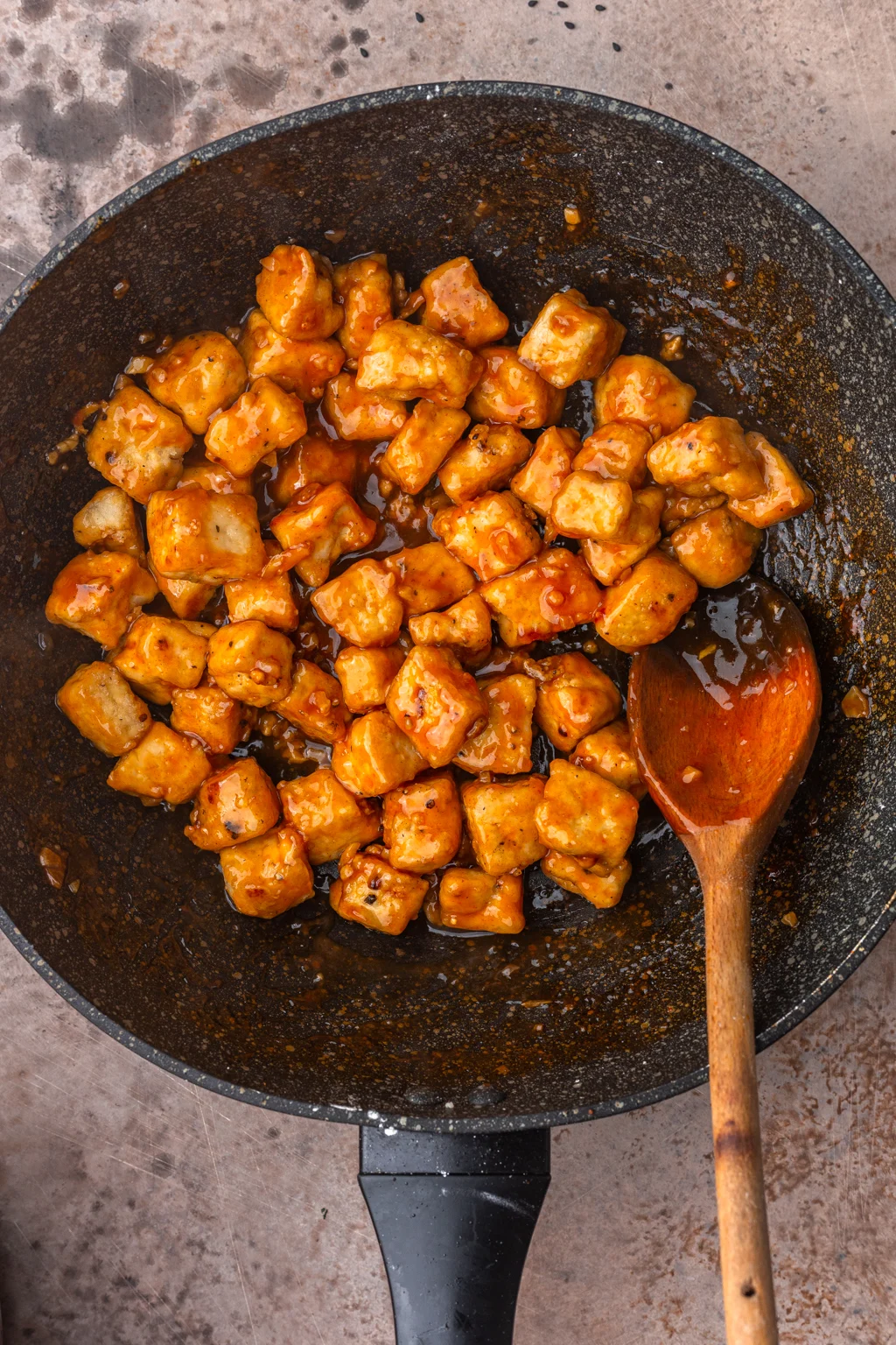 Chili Garlic Stir-Fried Tofu