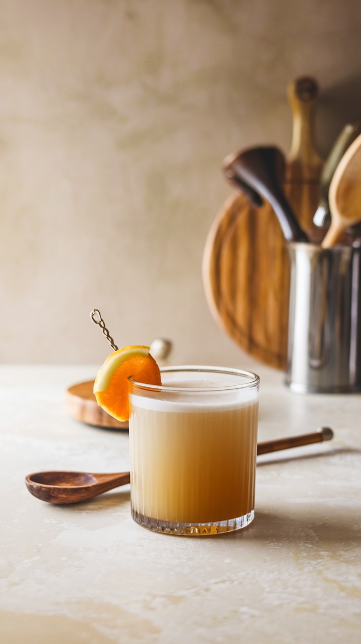 Cinnamon Maple Whiskey Sour