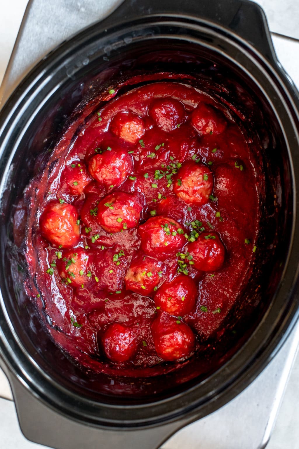Crockpot Cranberry Meatballs