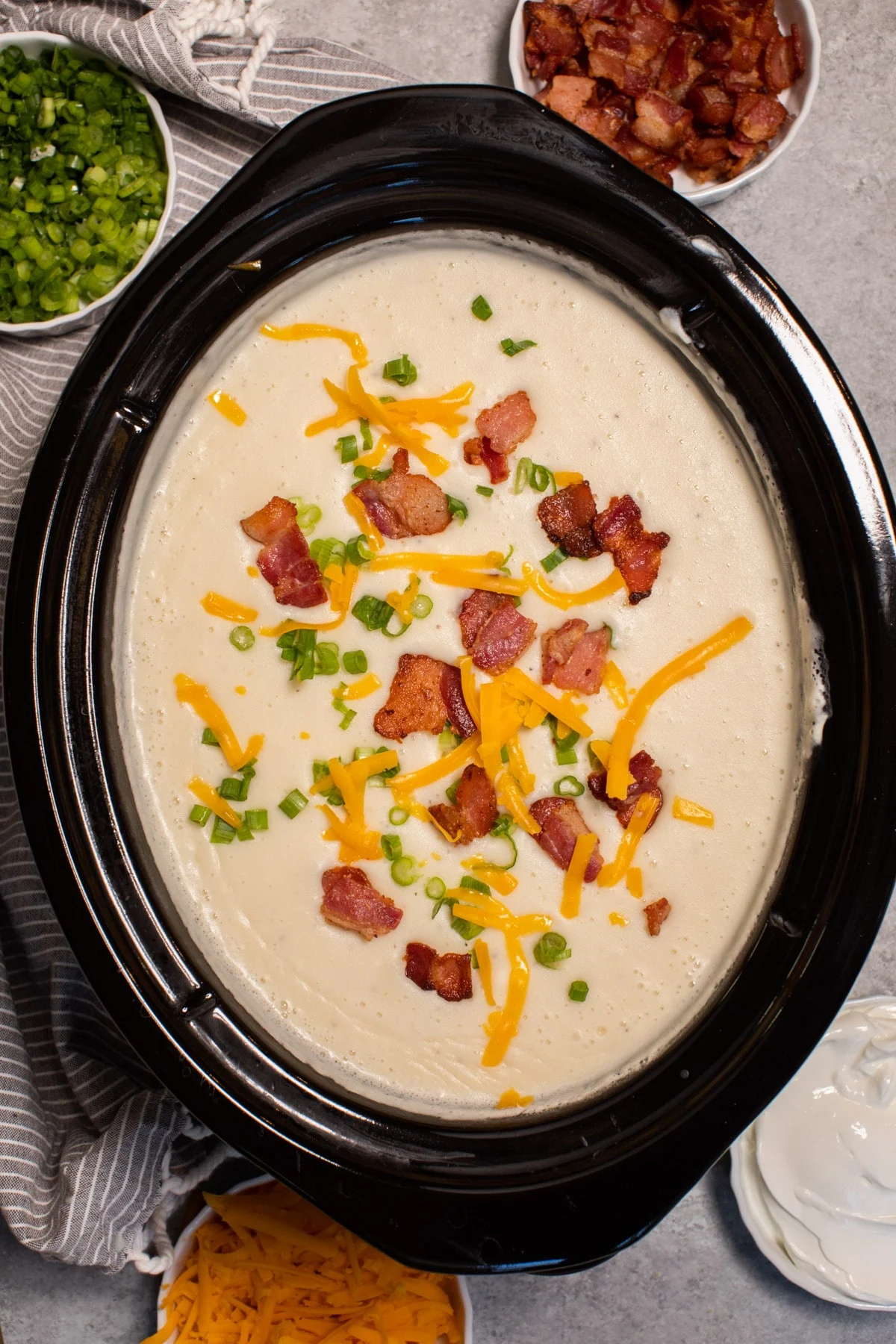 Crockpot Loaded Potato Soup
