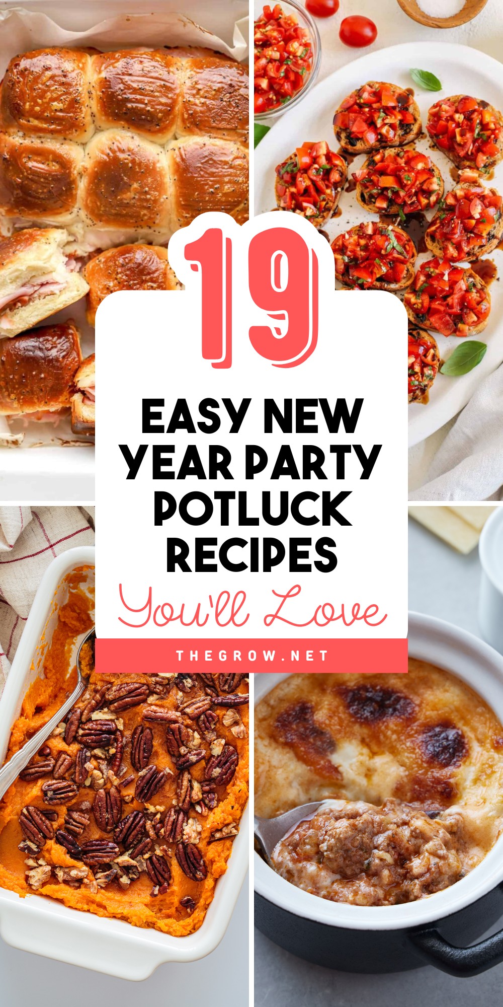 Easy New Year Party Potluck Recipes-pin