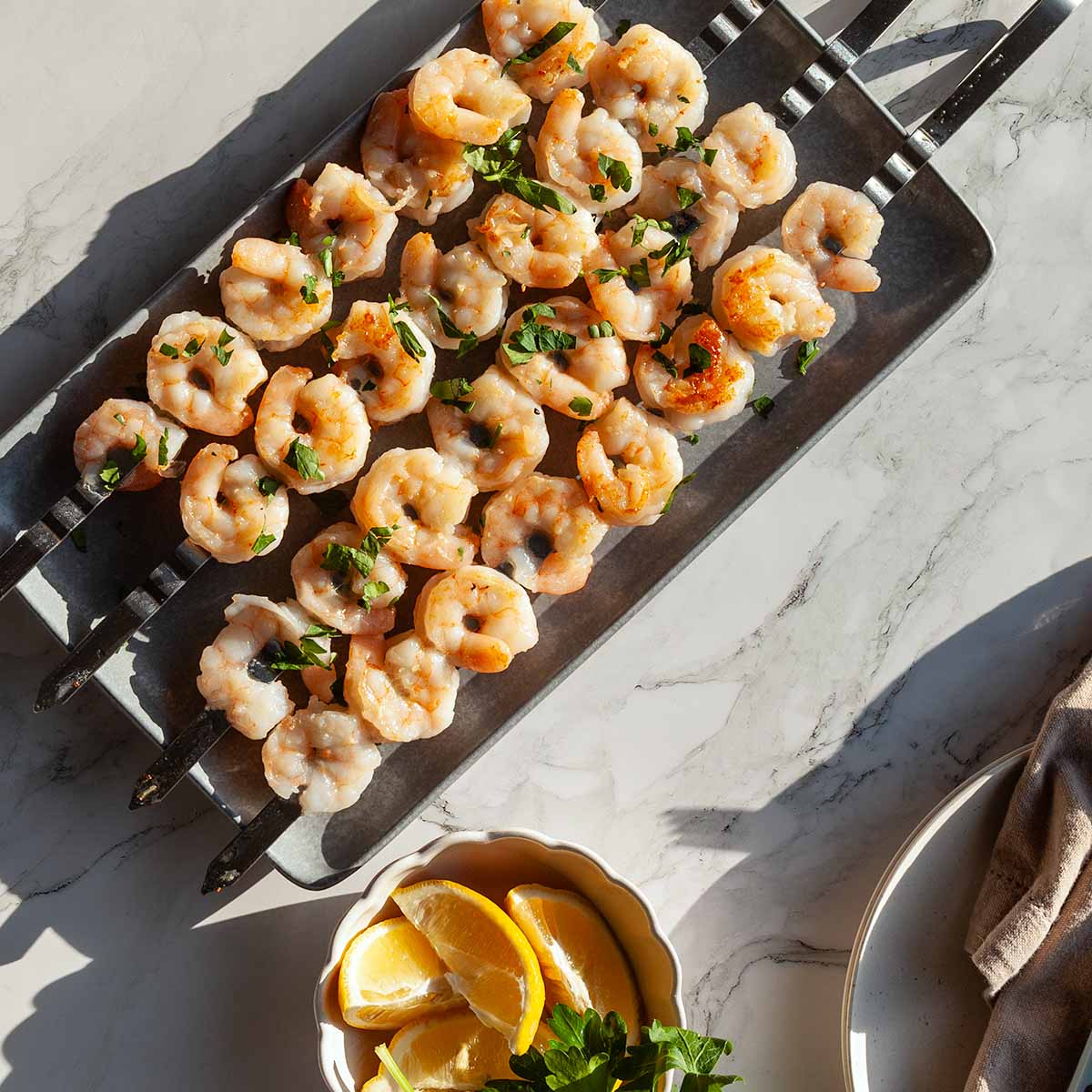 Garlic Butter Shrimp Skewers