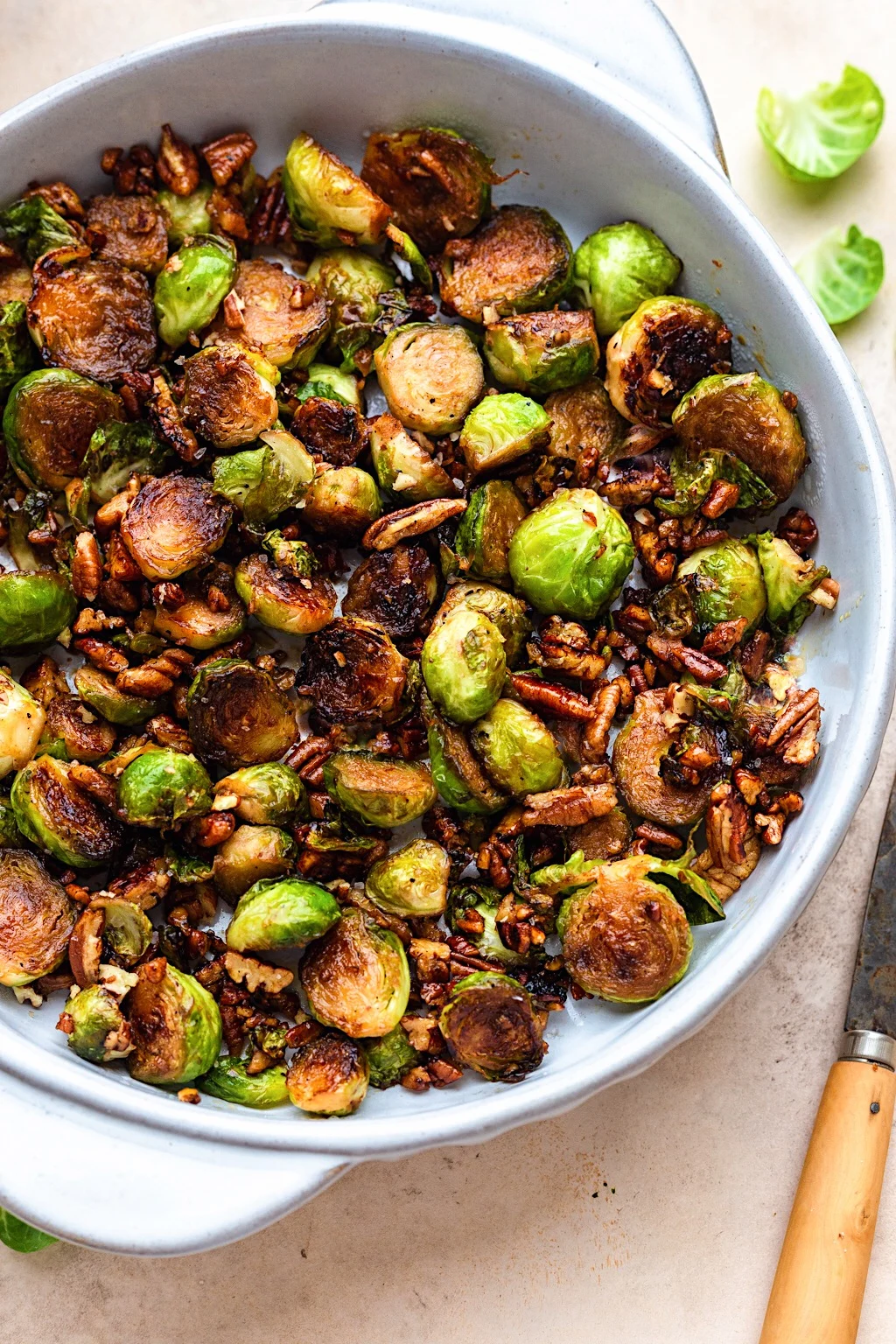 Maple Dijon Brussels Sprout Skillet