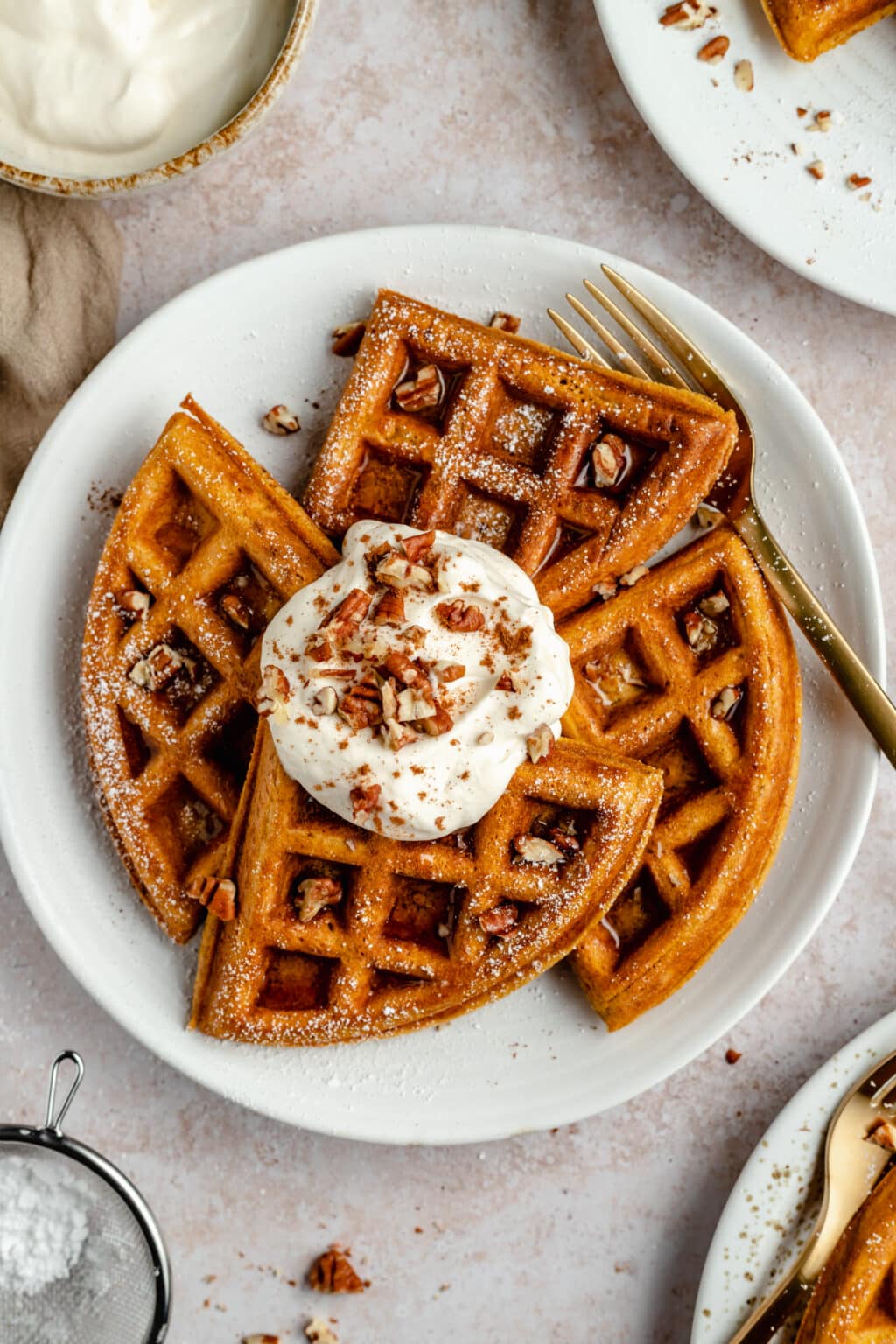 Pumpkin Spice Waffles