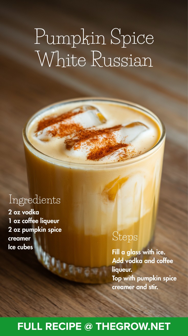 Pumpkin spice white russian