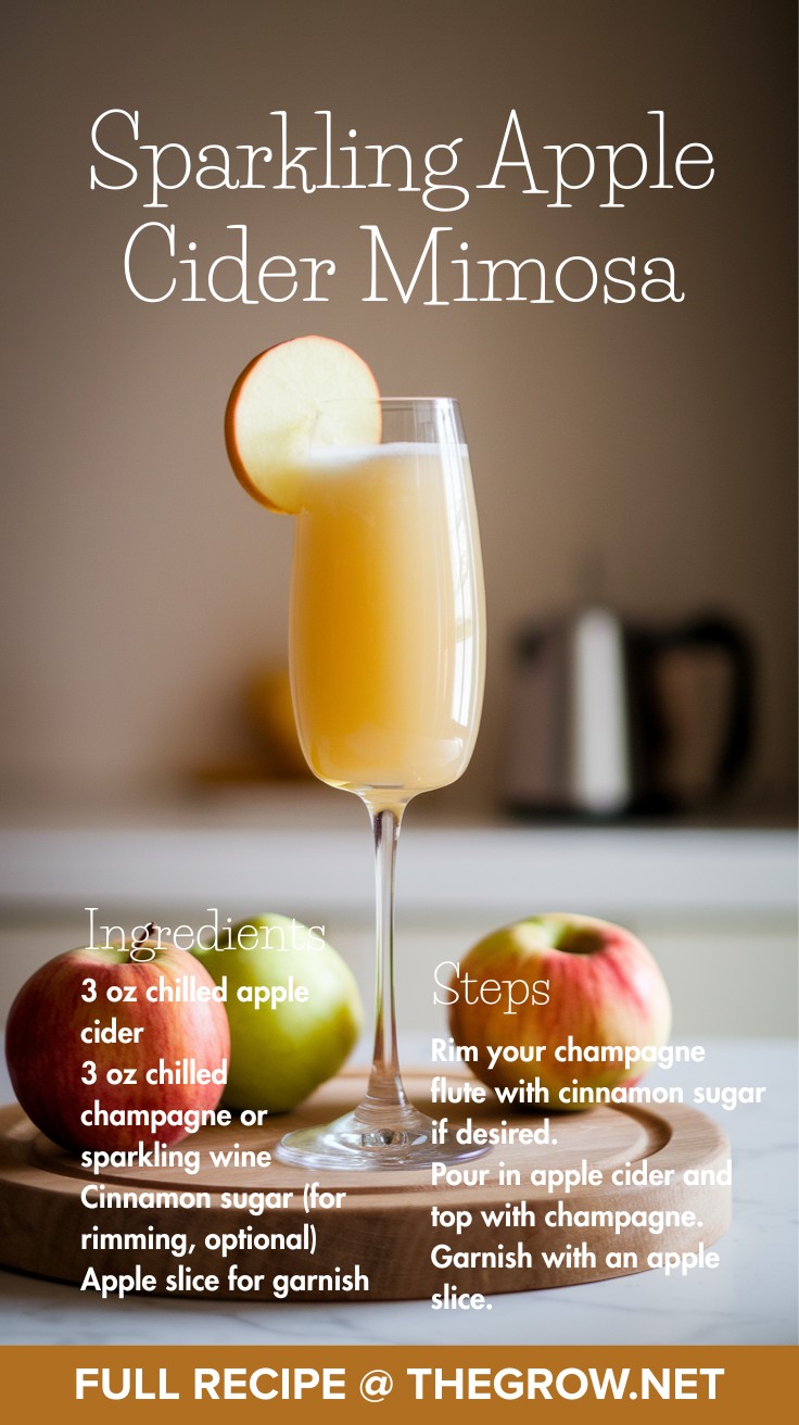 Sparkling Apple Cider Mimosa