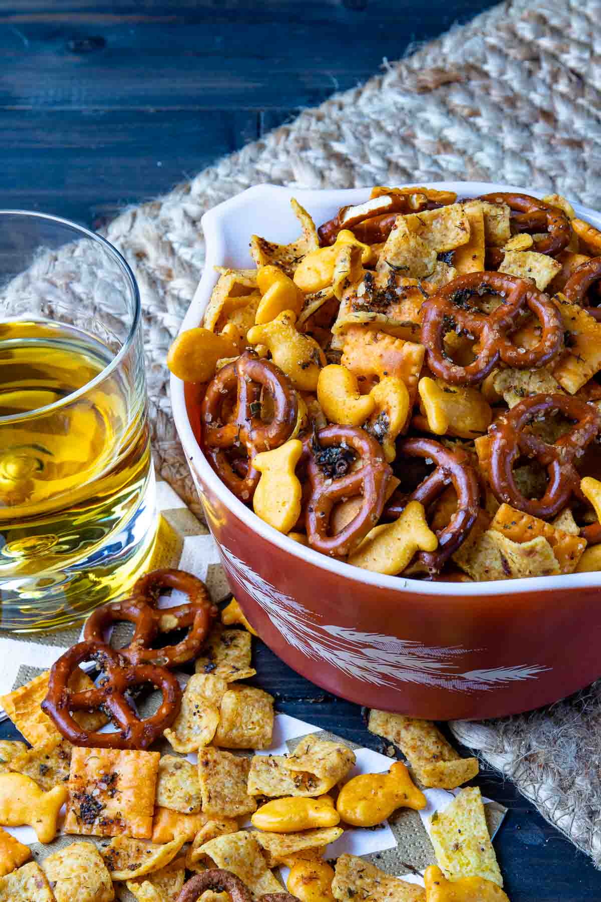 Spiced Cheddar Snack Mix