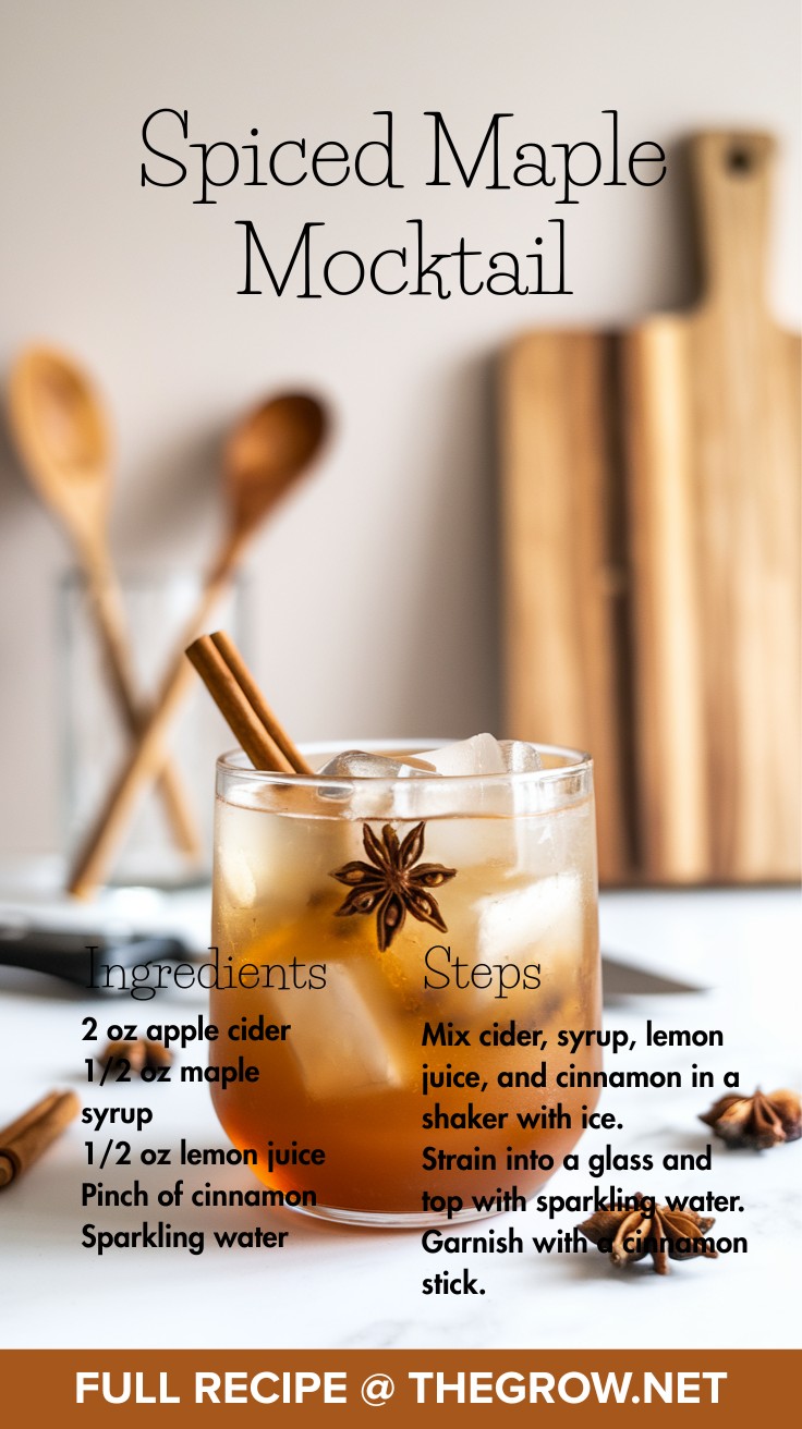 Spiced Maple Mocktail