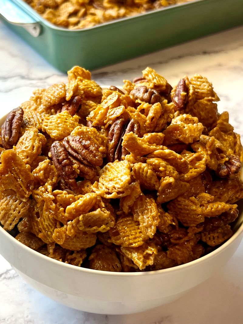 Spiced Maple Pecan Snack Mix