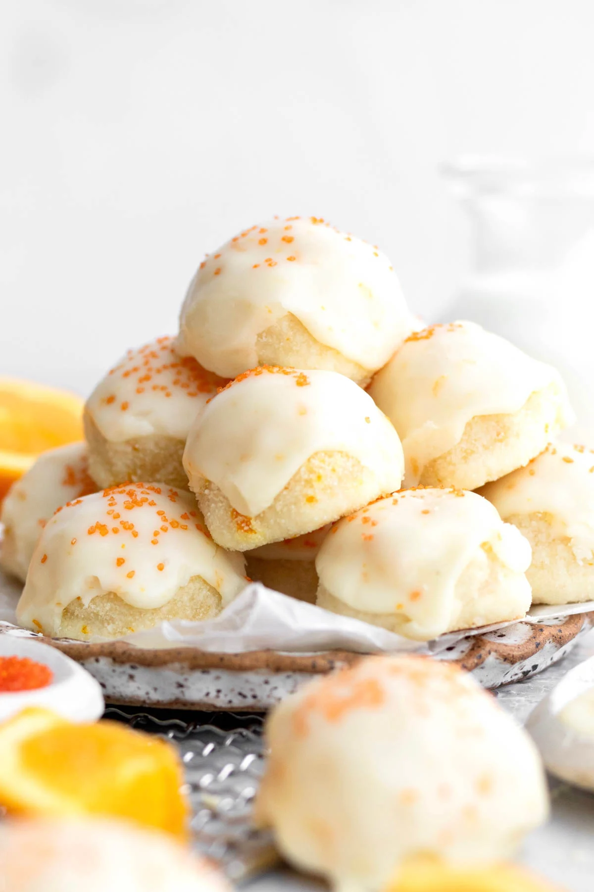 Spiced Orange Shortbread Cookies
