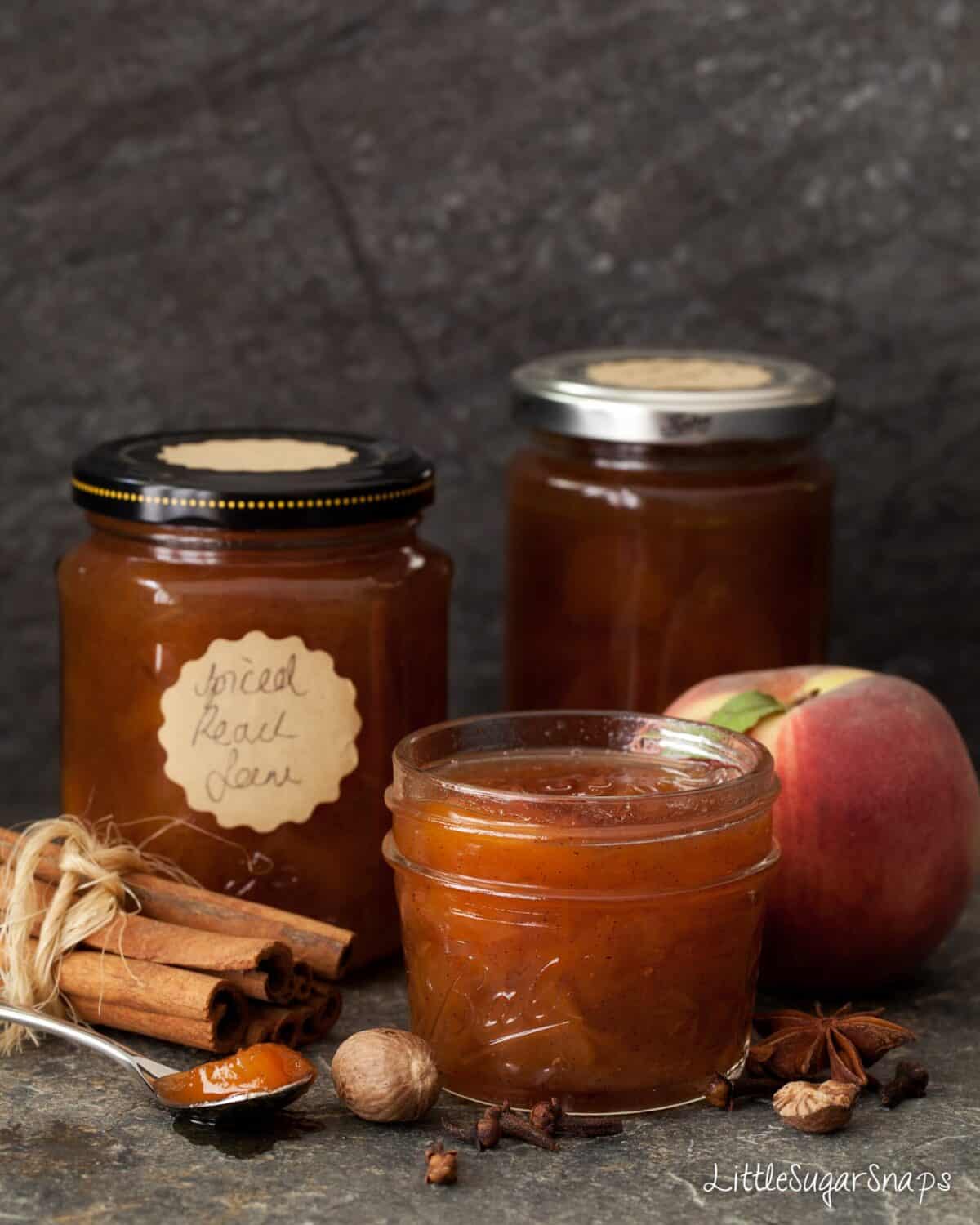Spiced Peach and Bourbon Jam
