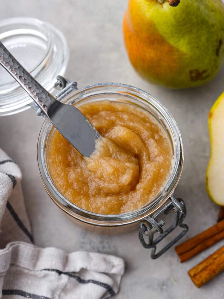 Spiced Pear Butter with Ginger and Nutmeg