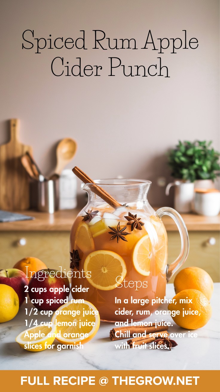 Spiced Rum Apple Cider Punch