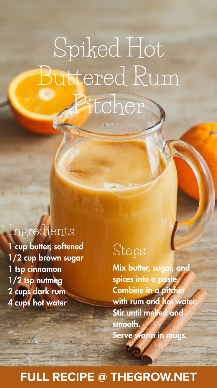 Spiked Hot Buttered Rum Pitcher