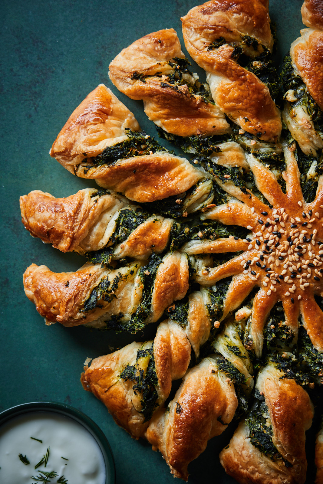 Spinach and Feta Puff Pastry Twists