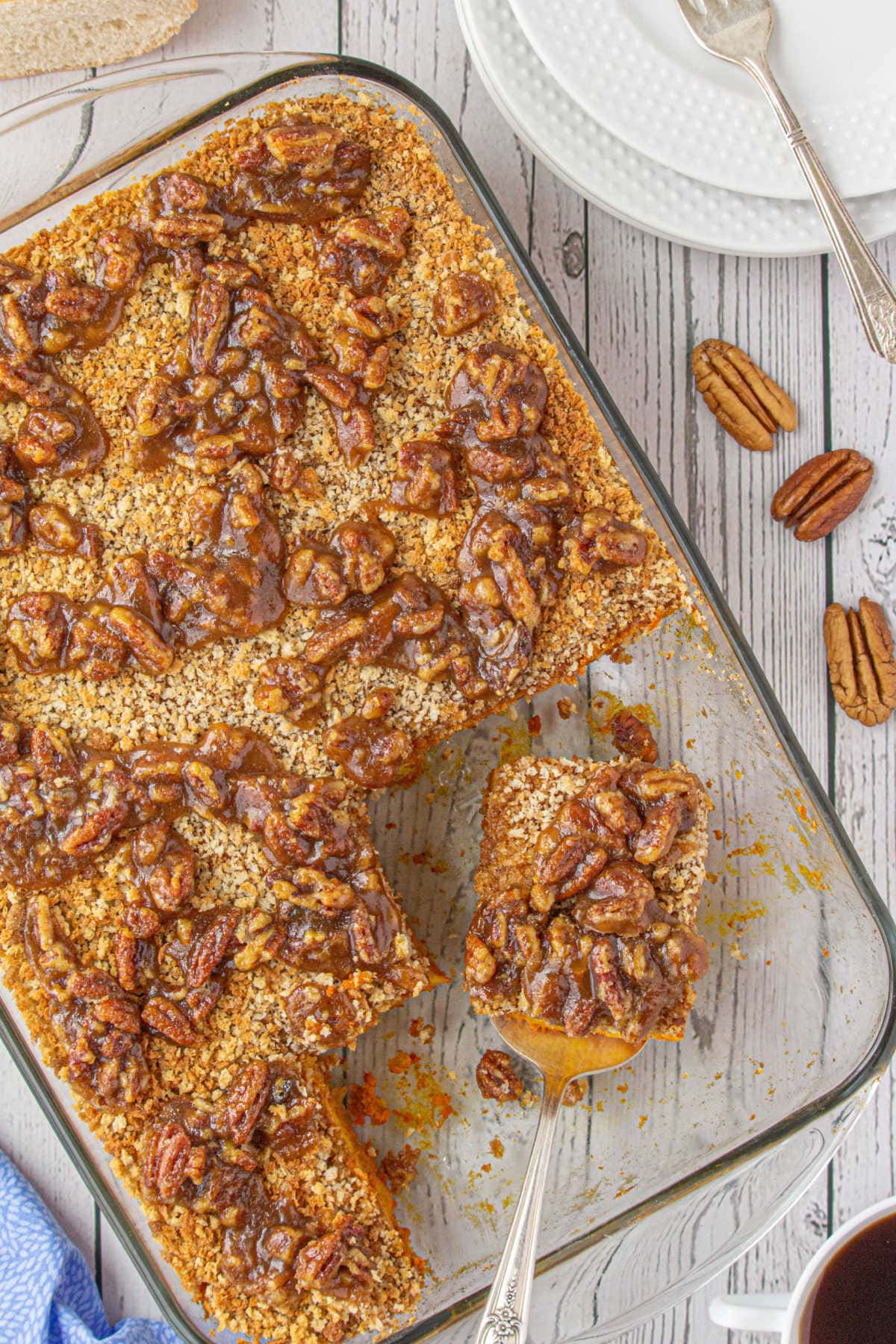 Toffee Pecan Bread Pudding