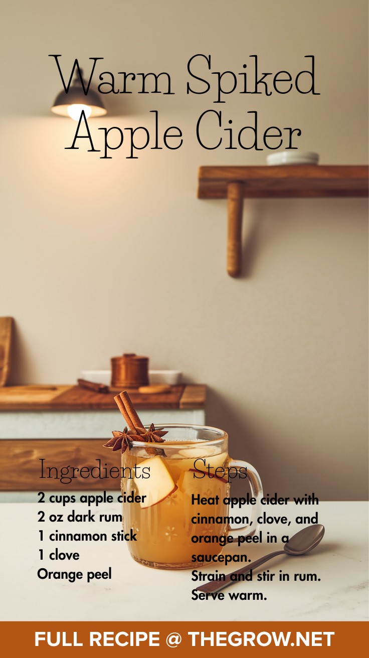 Warm Spiked Apple Cider