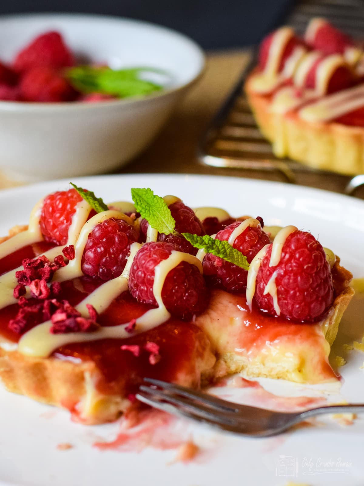 White Chocolate Raspberry Tart