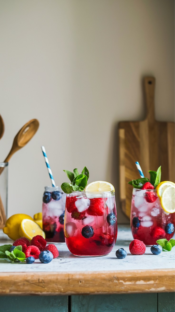 Winter Berry Lemonade Punch